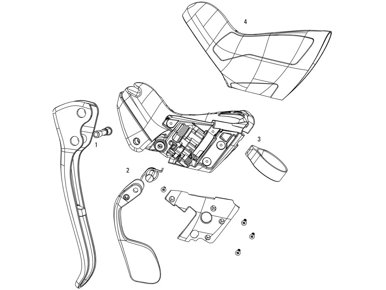 SRAM Ersatzteile Force 22, CX1, 1 / Rival 22, 1 Schaltbremshebel