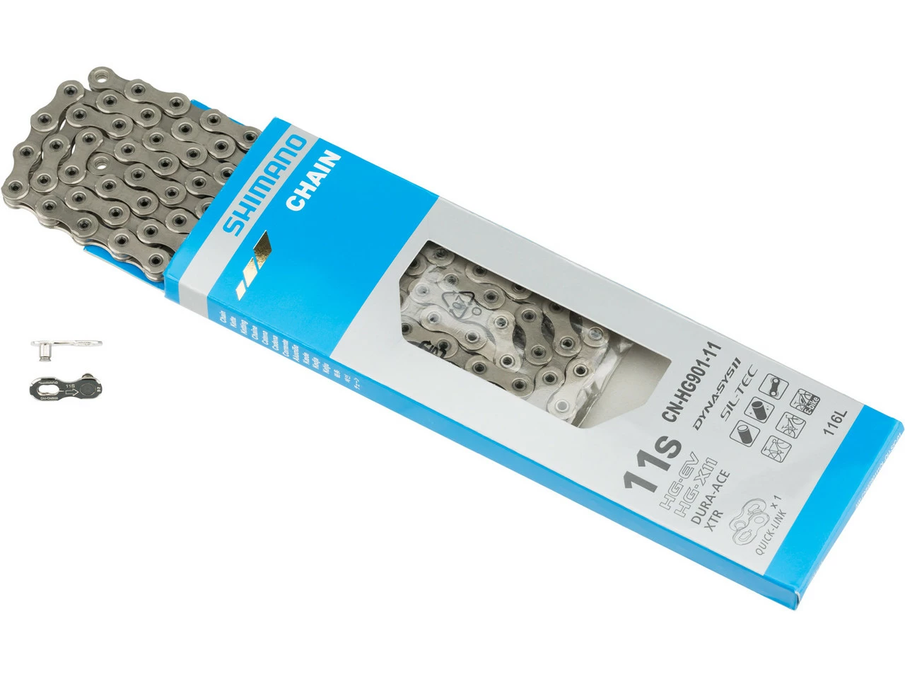 Shimano XTR / Dura-Ace / E-Bike Quick-Link Kette CN-HG901-11 11-fach