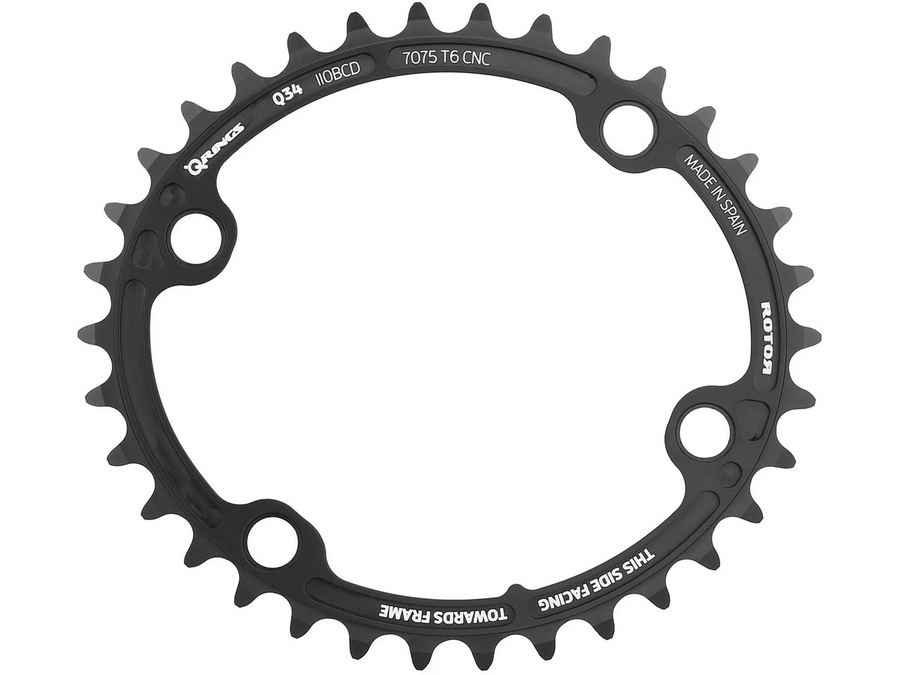 Rotor Kettenblatt ALDHU 3D+ / VEGAST, 4-Arm, Q-Rings, 110 Mm Lochkreis - Image 5