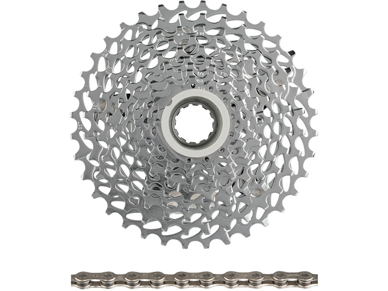 SRAM Apex / X7 / GX PG-1050 Kassette + PC 1051 Kette 10-fach Verschleißset