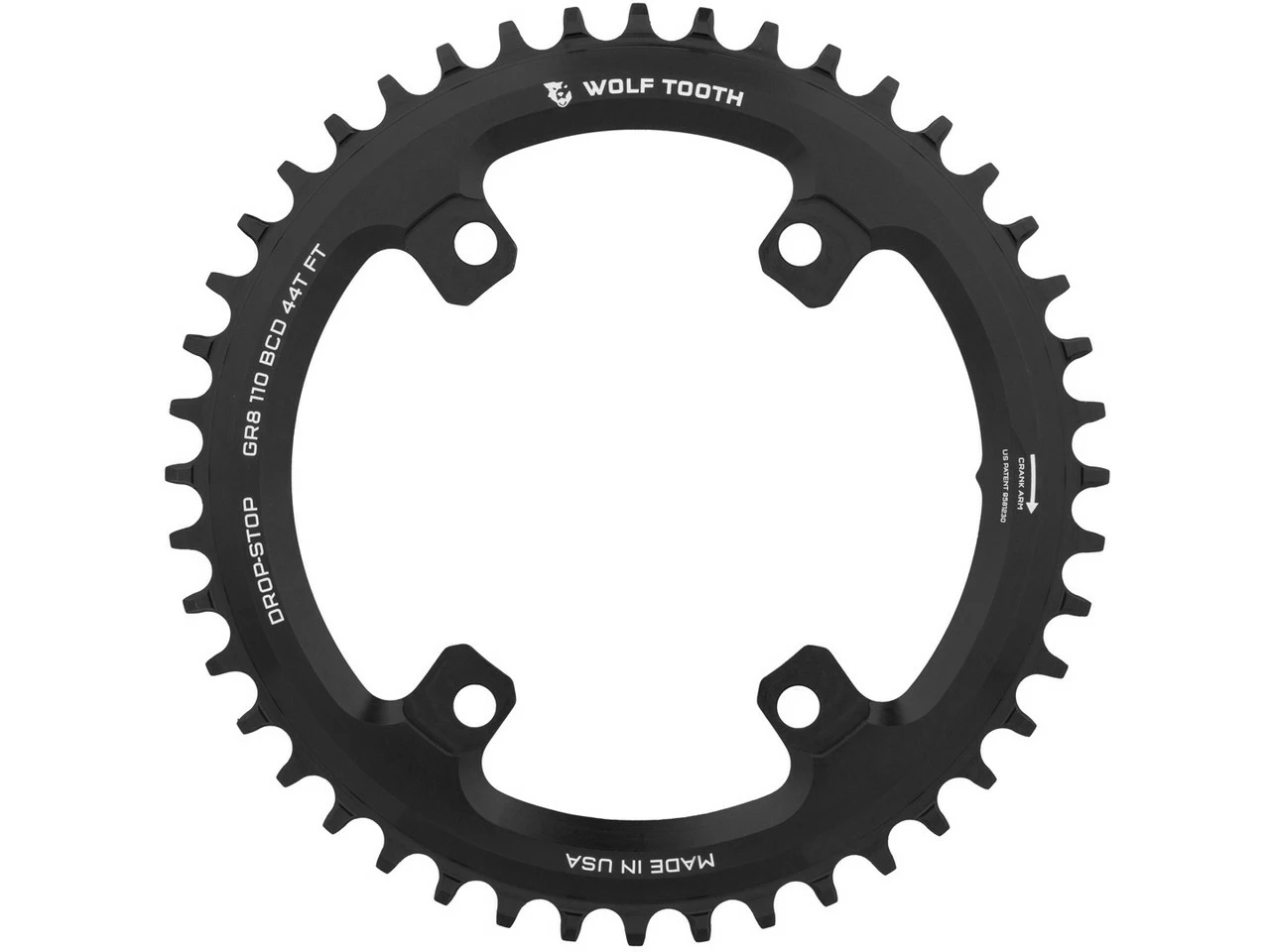 Wolf Tooth Components 110 BCD Asymmetric 4-Arm Kettenblatt Für Shimano GRX