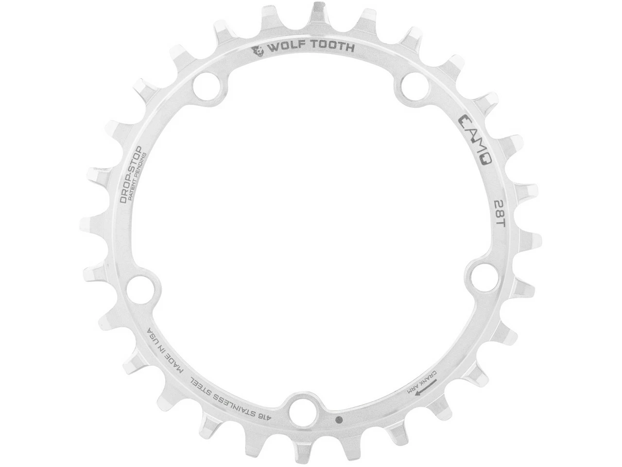 Wolf Tooth Components CAMO Edelstahl Round Kettenblatt