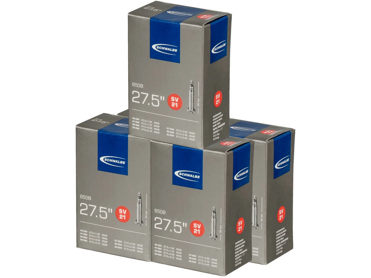 Schwalbe Schlauch 21 Für 27,5" - 5 Stück