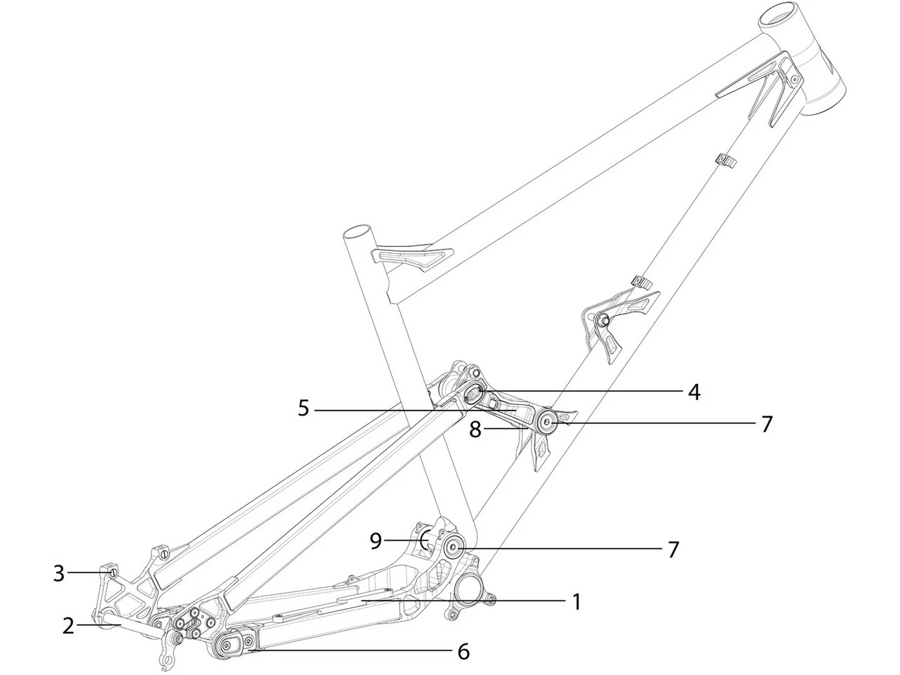 Nicolai Ersatzteile G13 Rahmen
