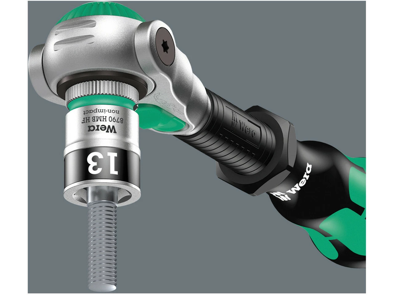 Wera 8100 SA All-in Zyklop Speed Ratsche 1/4" Mit Steckschlüsselsatz - Image 3
