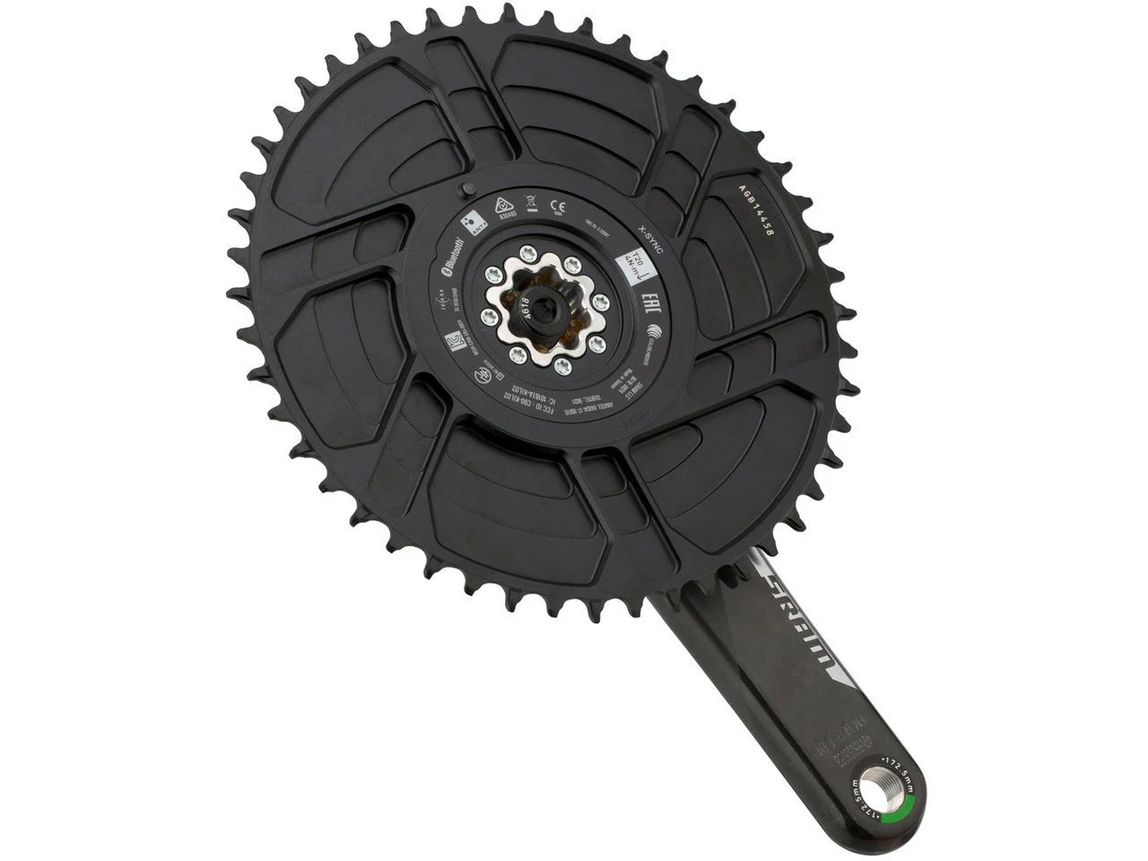 Quarq Red 1 AXS Aero DUB Powermeter Carbon Kurbelgarnitur – Bild 2