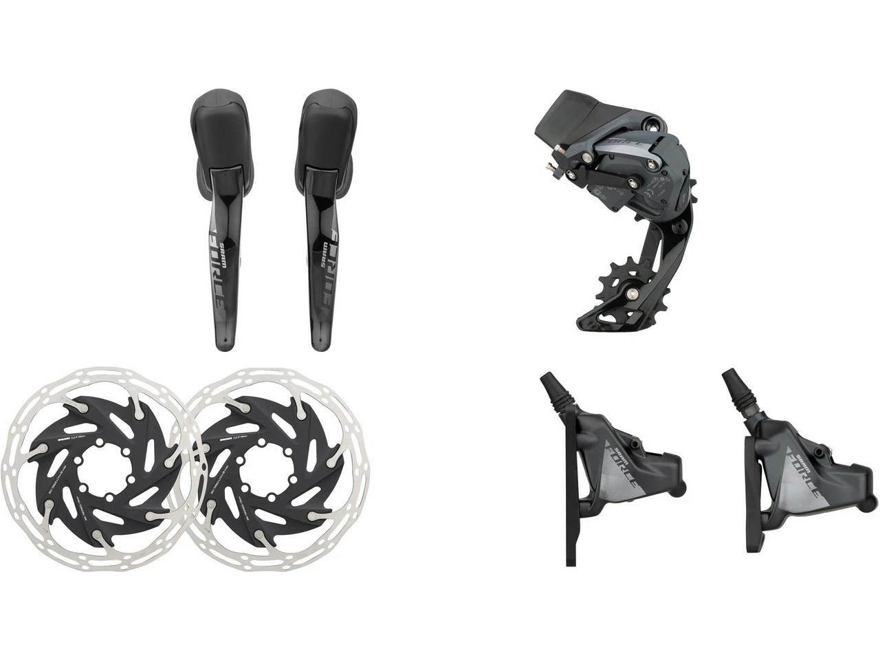 SRAM Force ETap AXS HRD FM Für 1x12-fach Schaltgruppenset