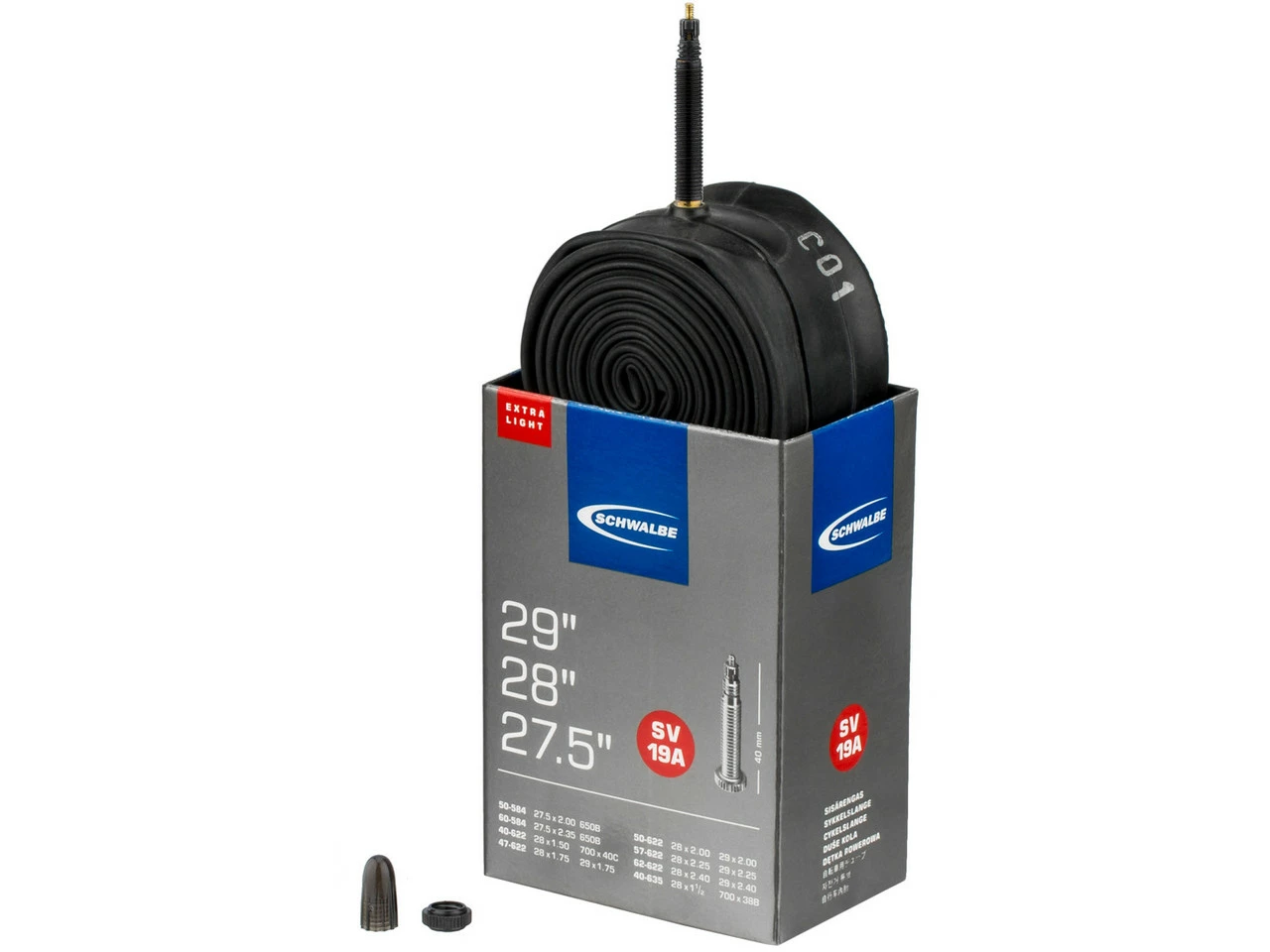 Schwalbe Schlauch 19A Extralight Für 27,5" / 28" / 29"
