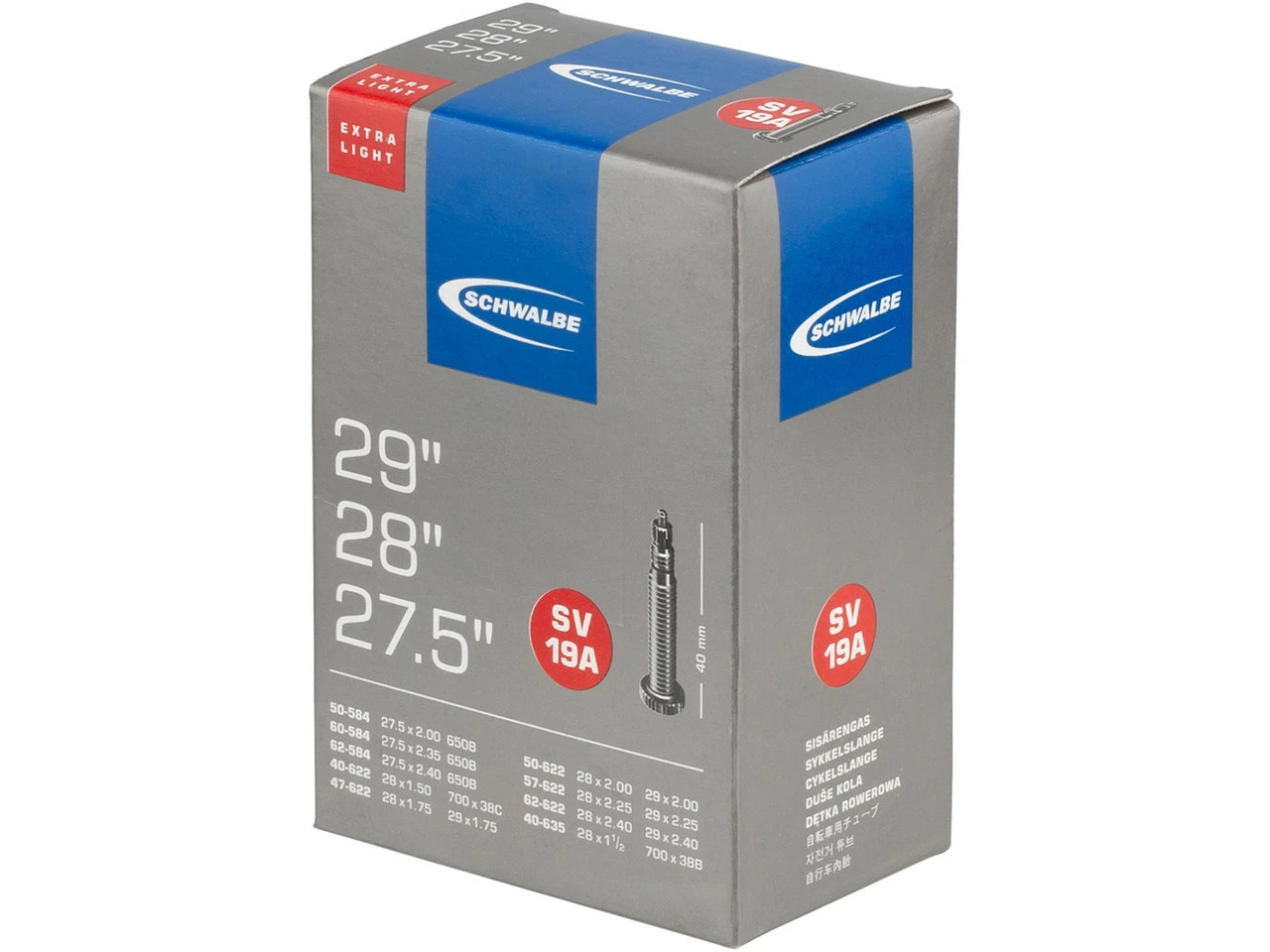 Schwalbe Schlauch 19A Extralight Für 27,5" / 28" / 29" - Image 2