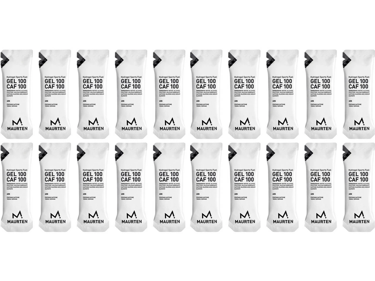 Maurten GEL 100 CAF 100 Energiegel - 20 Stück