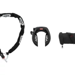 Abus Pro Shield Plus 5950 Rahmenschloss Mit Einsteckkette Und Satteltasche
