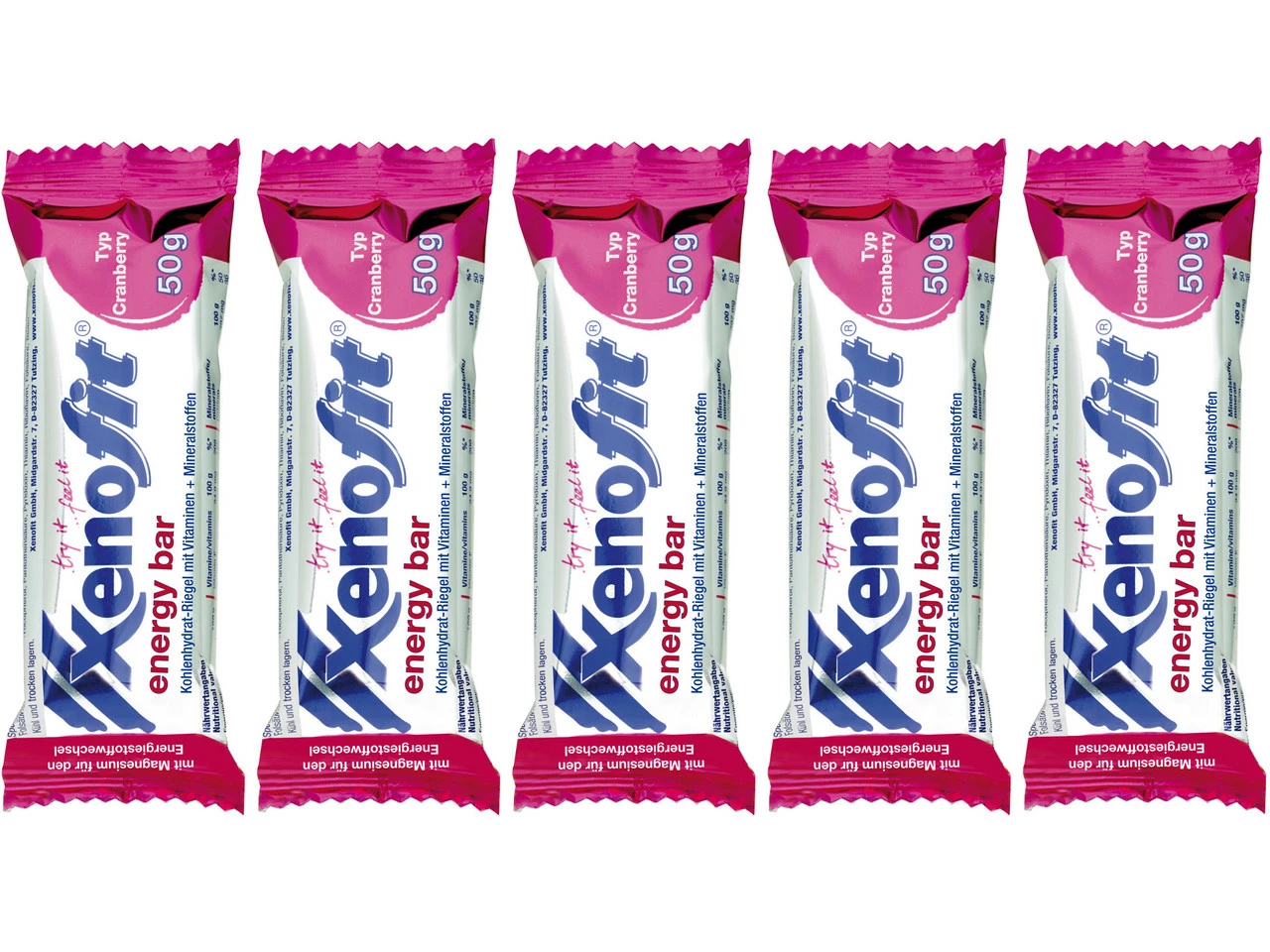 Xenofit Energy Bar Energieriegel - 5 Stück - Image 4