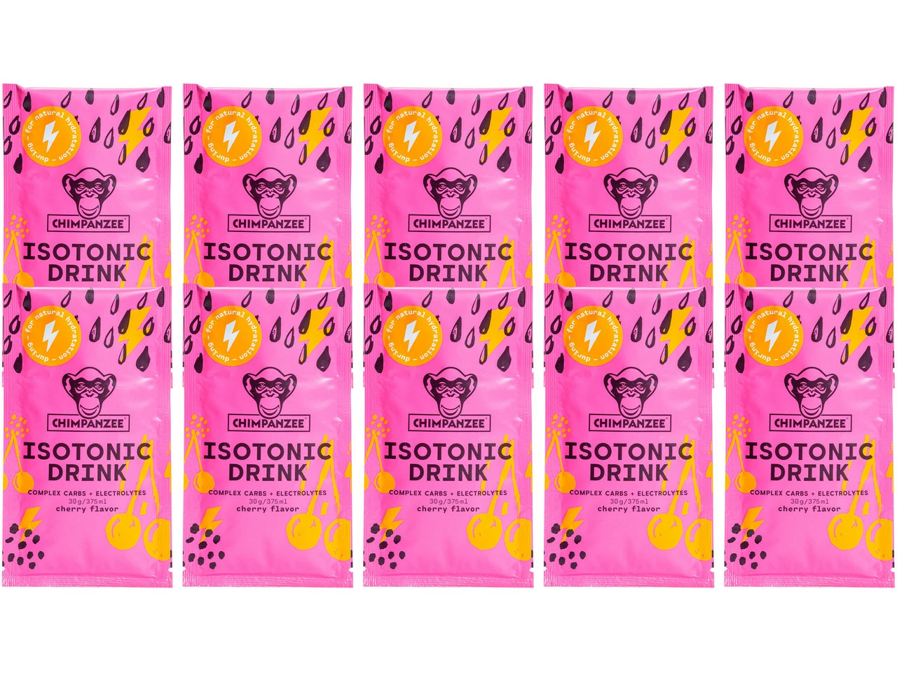 Chimpanzee Energy Drink Isotonisches Sportgetränk - 10 Stück