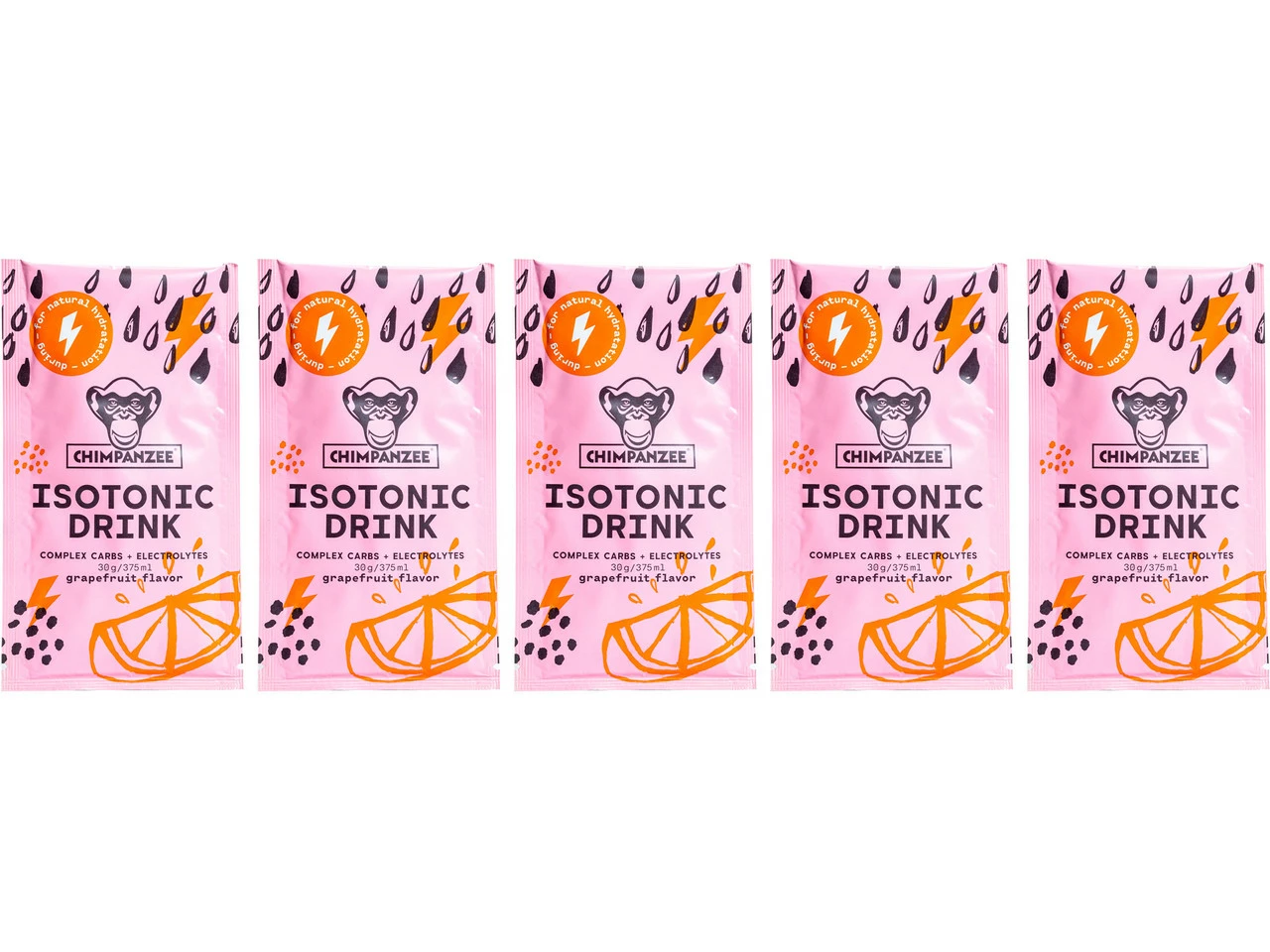 Chimpanzee Energy Drink Isotonisches Sportgetränk - 5 Stück