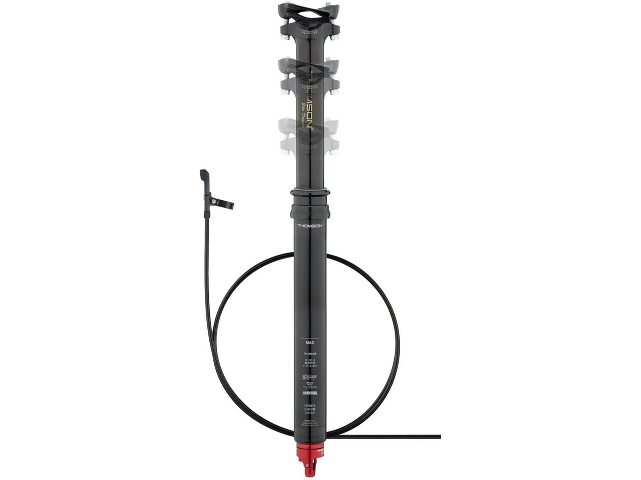 THOMSON Covert Black 125 Mm Sattelstütze