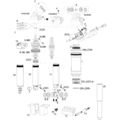 ROCKSHOX Ersatzteile Deluxe (A1-B2 / 2017-2020)