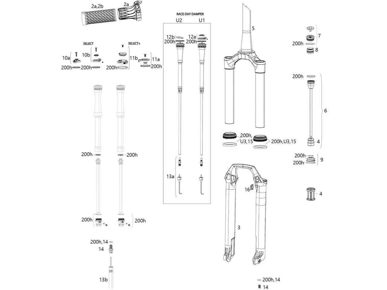 ROCKSHOX Ersatzteile SID SL 32 Mm Select/Select+/Ultimate (C1 / 2021)