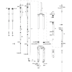 ROCKSHOX Ersatzteile Lyrik RCT3 A1-C1/RC B1-C2/RC2 C1 (2016-2019)