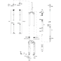 ROCKSHOX Ersatzteile Lyrik Select/Select+/Ultimate (C2-C3 / 2020-2021)