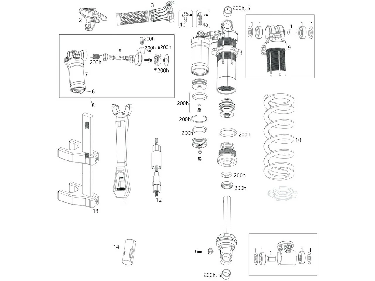 ROCKSHOX Ersatzteile Super Deluxe Coil (A1-A2 / 2018-2020)