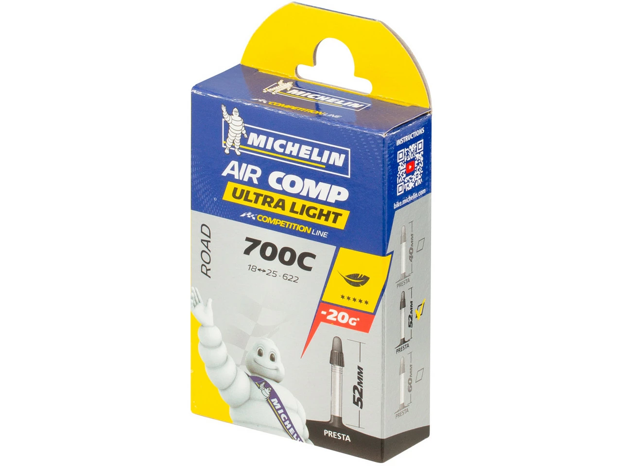 Michelin Schlauch A1 Aircomp Ultra-Light Road Für 28" - Image 2