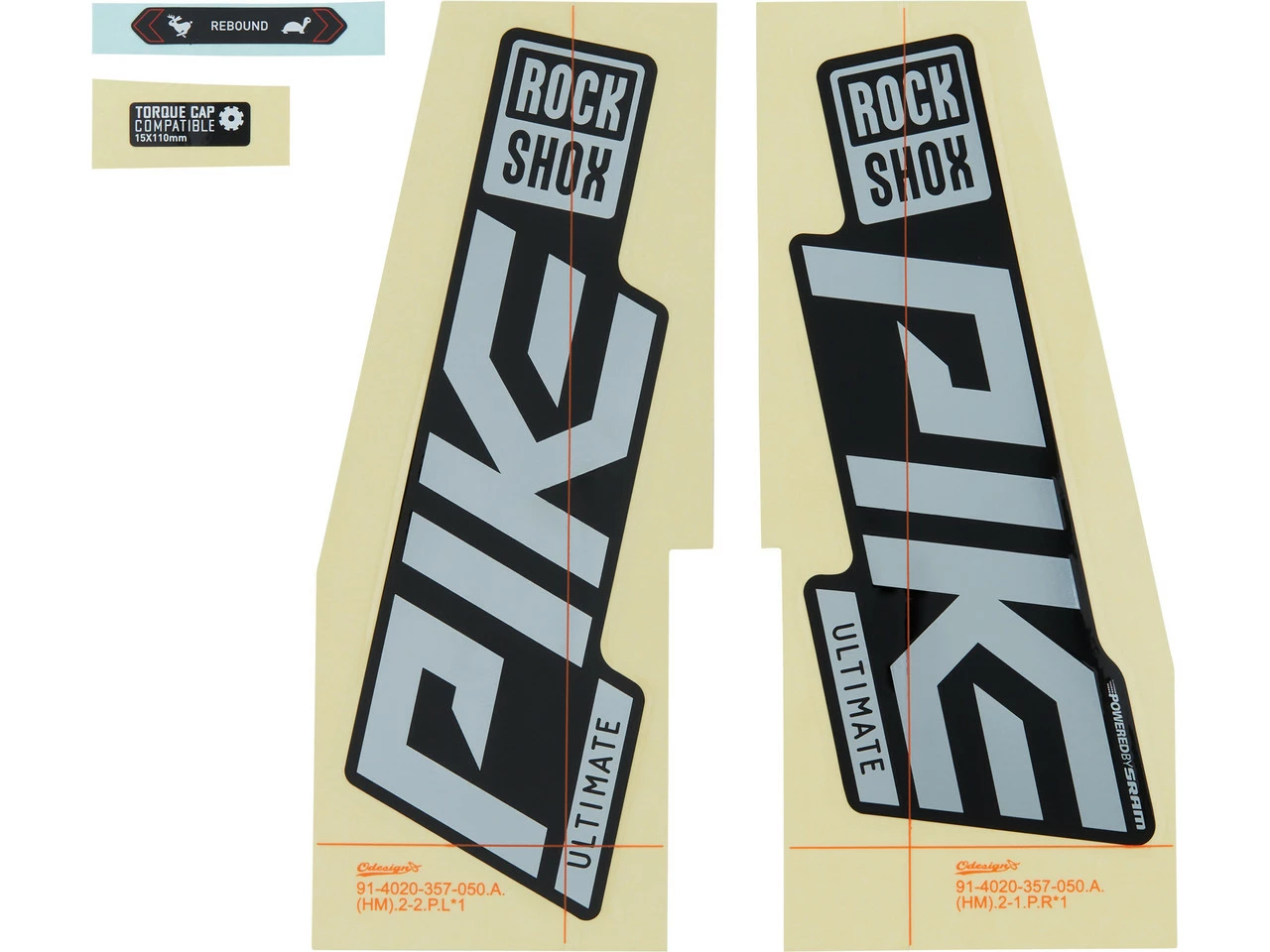 ROCKSHOX Aufklebersatz Für Pike Ultimate Modell 2021