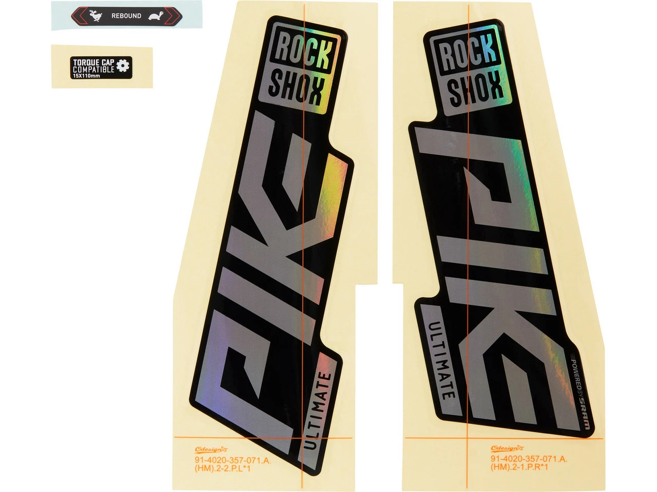 ROCKSHOX Aufklebersatz Für Pike Ultimate Modell 2021 – Bild 2