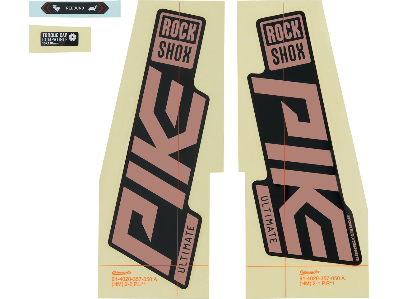 ROCKSHOX Aufklebersatz Für Pike Ultimate Modell 2021 – Bild 4
