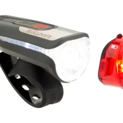 SIGMA Aura 80 Frontlicht + Nugget II Rücklicht LED Beleuchtungsset M. StVZO