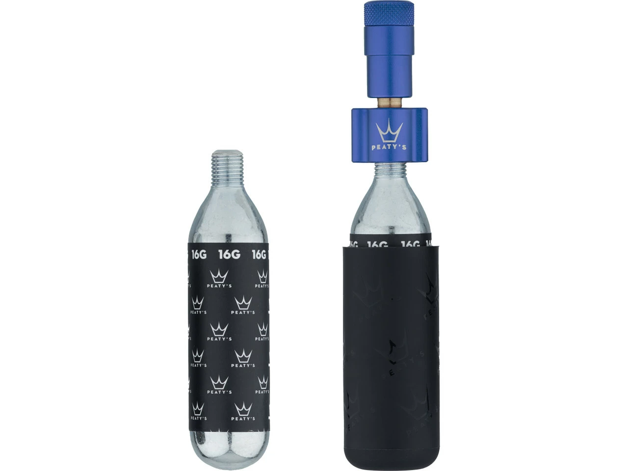 Peatys Holeshot CO2 Tyre Inflator Kit CO2-Kartuschenpumpe + 16 G Kartusche