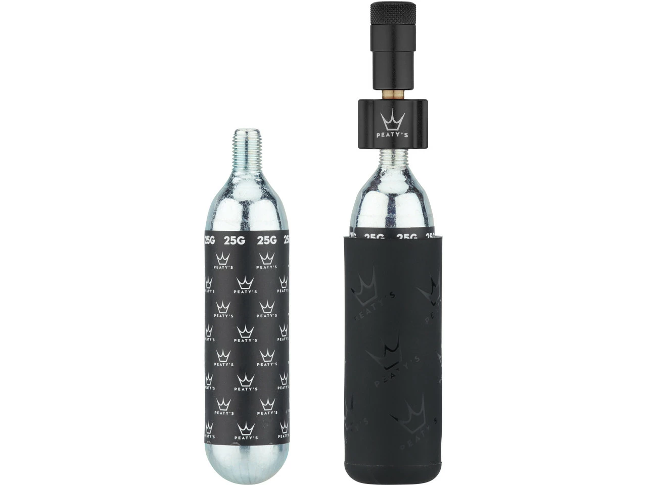 Peatys Holeshot CO2 Tyre Inflator Kit CO2-Kartuschenpumpe + 25 G Kartusche