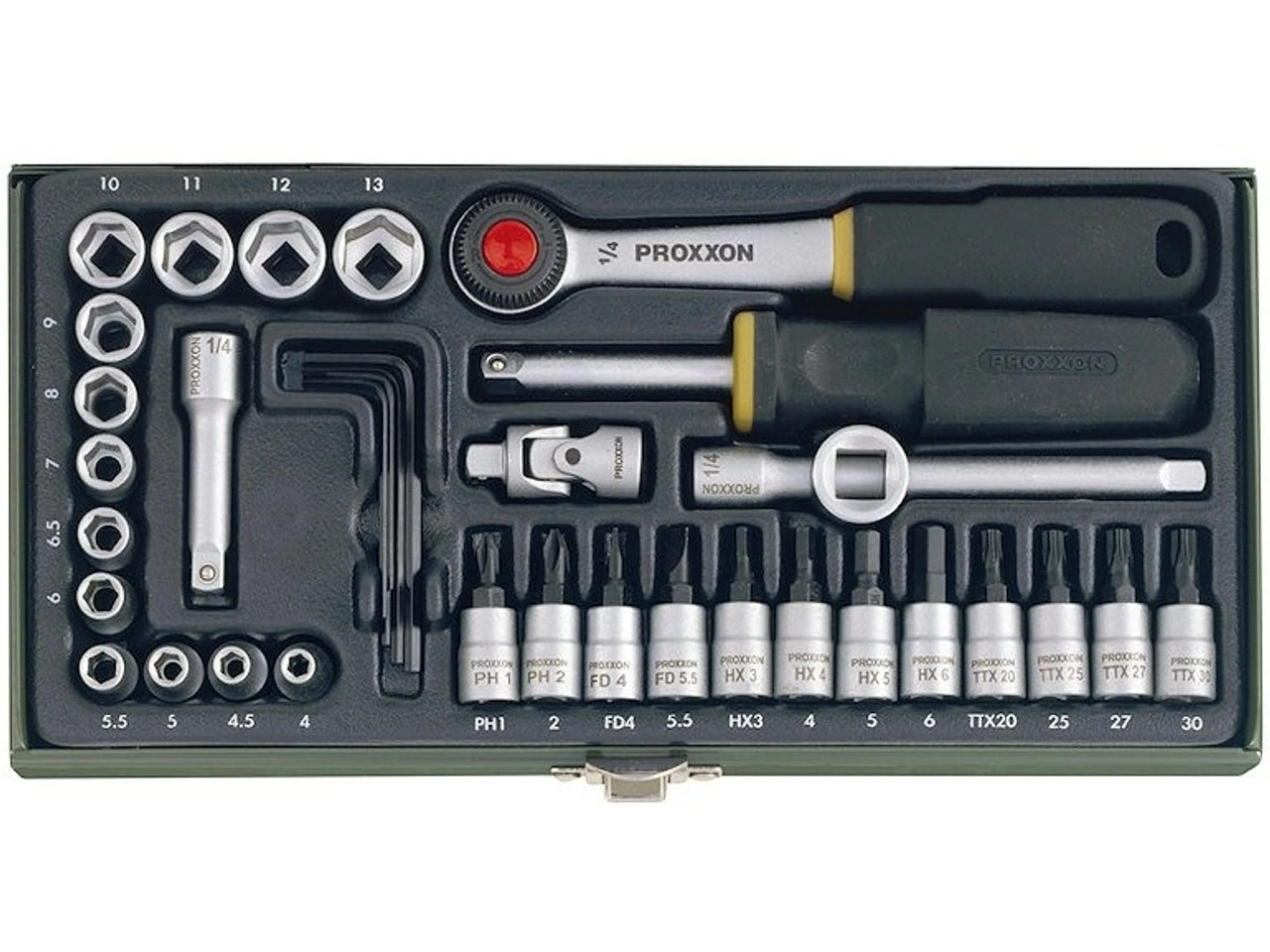 Proxxon 1/4" Feinmechanikerset 36-teilig