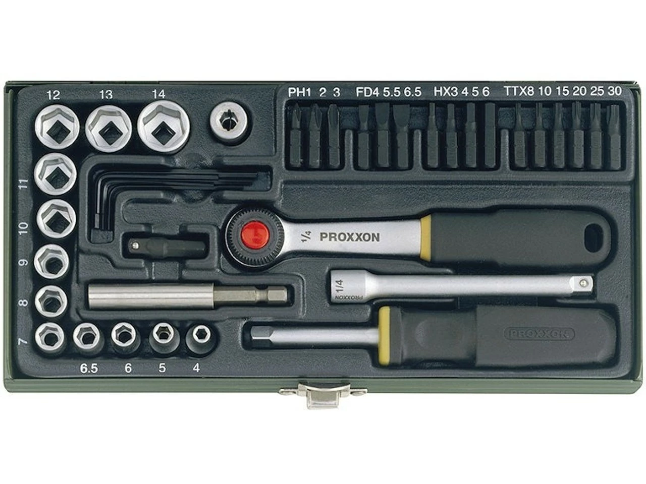 Proxxon 1/4" Feinmechanikerset 39-teilig